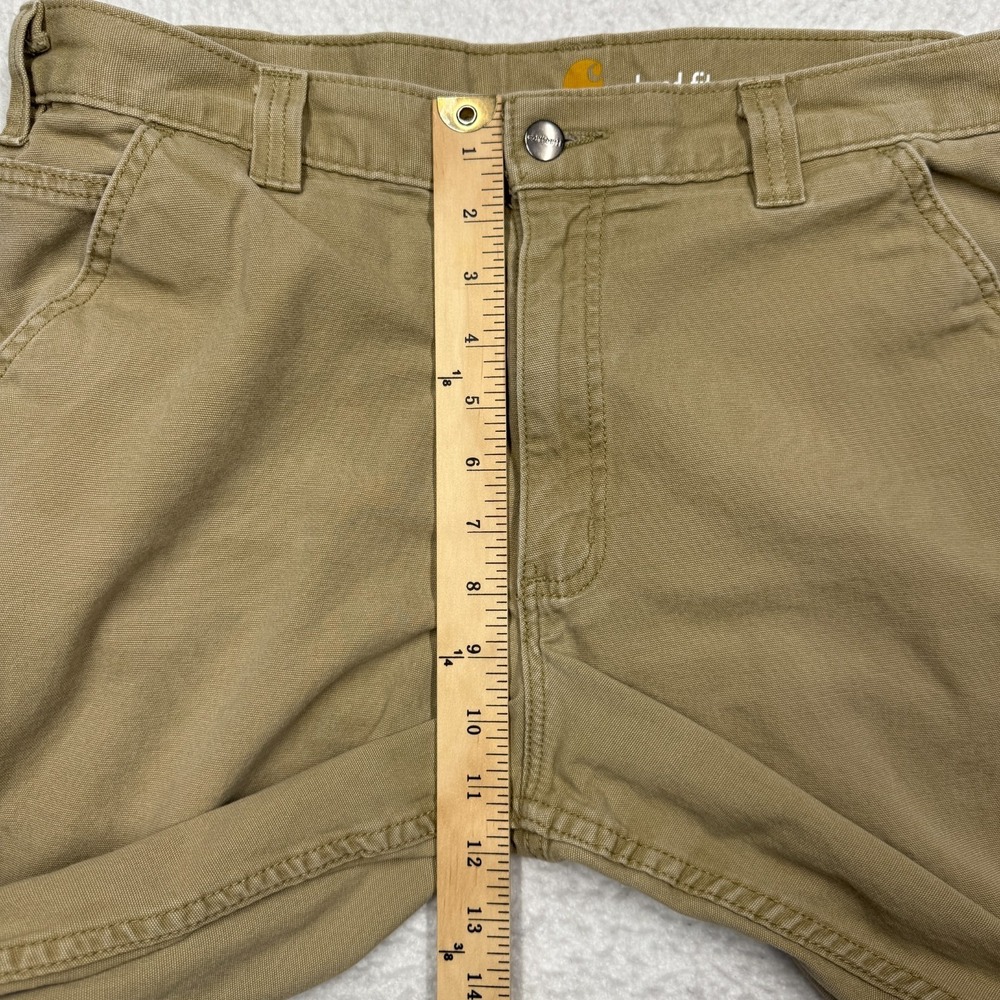 Carhartt Relaxed‎ Fit Khaki Work Pants Workwear Jeans Men's Size 36x30 - Picture 9 of 12